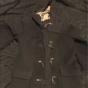 Burberry wool peacoat black size large toggle